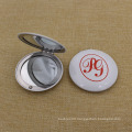 Cheapest Metal Aluminium Round Makeup/Compact/Pocket /Cosmetic Mirror with Custom Logo